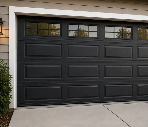 Garage door after professional repair