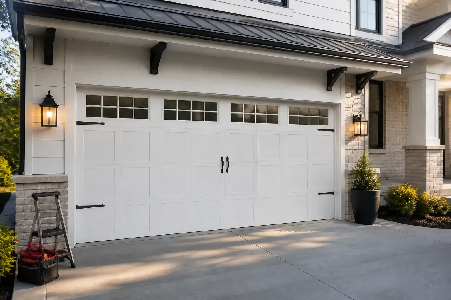 Residential garage doors